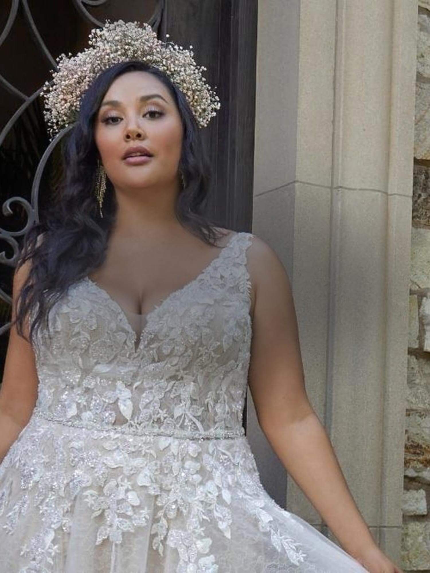 Photo of Plus Size Model wearing a bridal gown