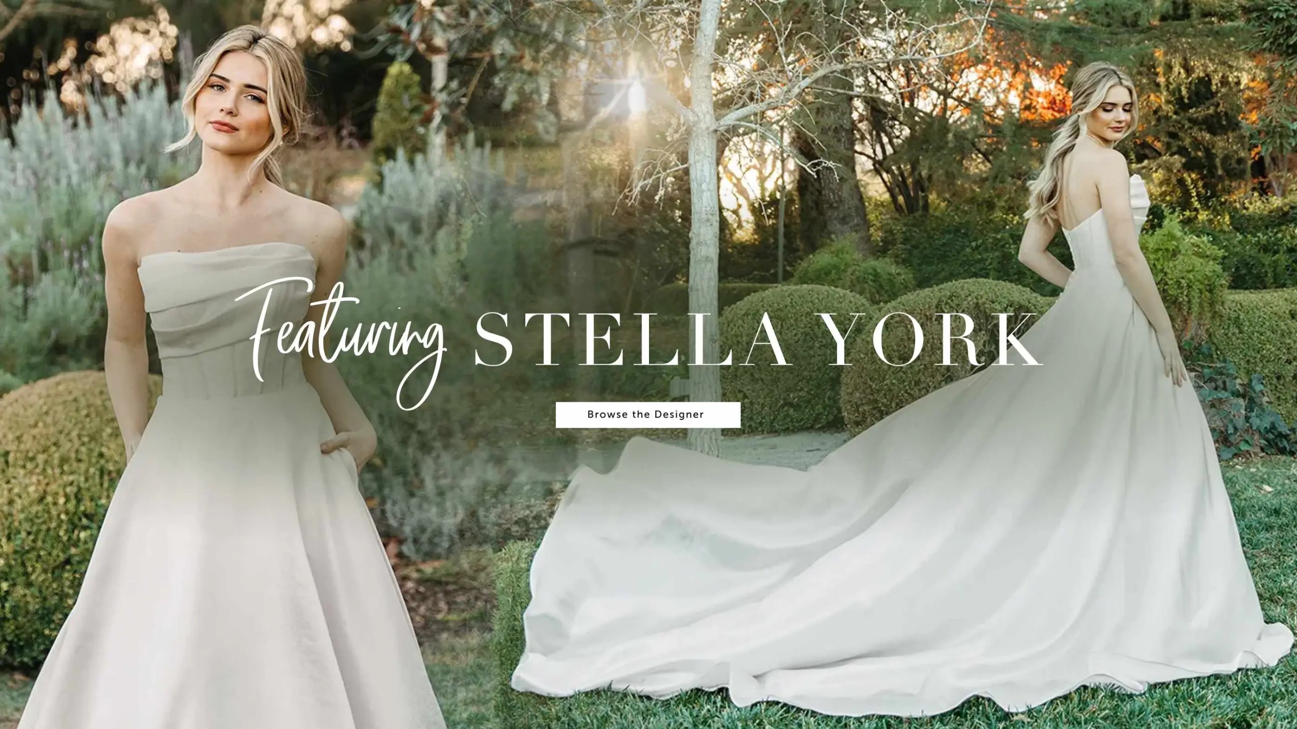 Stella York Trunk Show Banner for Desktop